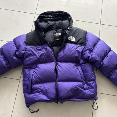 NorthFace Winterjacke lila-schwarz Gr. L
