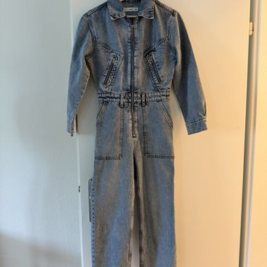 Jeans-Overall mit Reissverschluss