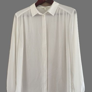 Blusa bianca H&M con maniche lunghe