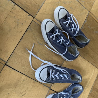 2 Pairs of Blue Converse Shoes
