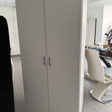 White Wardrobe with 2 Doors