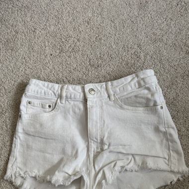 Pantaloni Jeans Corti Bianchi