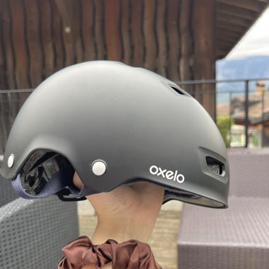 Oxelo Fahrradhelm schwarz