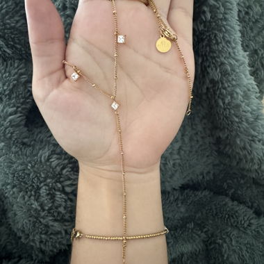 Necklace waterproof gold