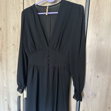 Black V-Neck Dress