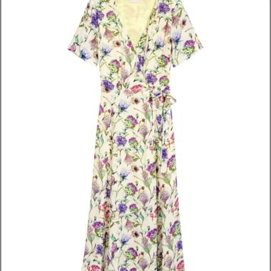 Florales Maxi Wickelkleid