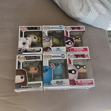Lot of 6 Funko Pop figures in box