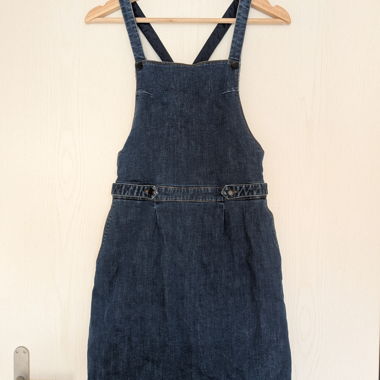 Blue Denim Pinafore Dress