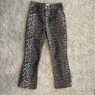 Cropped Leopard Jeans