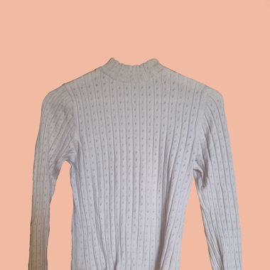 Beige Turtleneck
