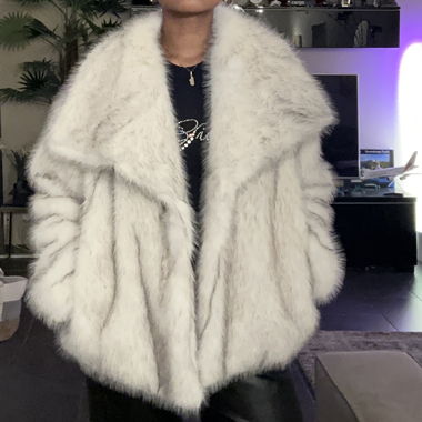 Veste douillette blanche 