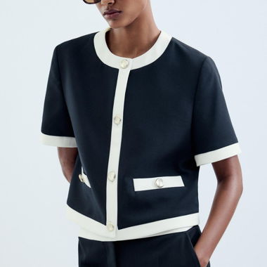 Cooler Kurzarm-Blazer