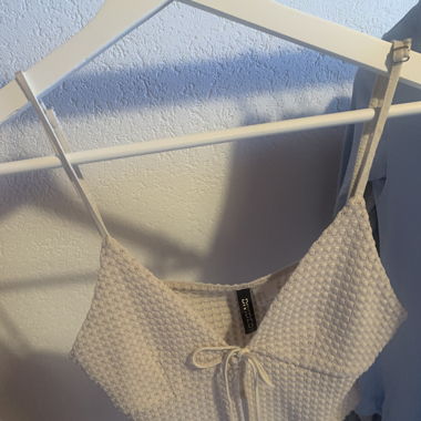 Oberteil Beige Schleife