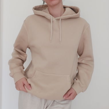 Beige oversized hoodie
