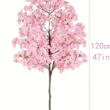 Arbre artificiel rose 120 cm