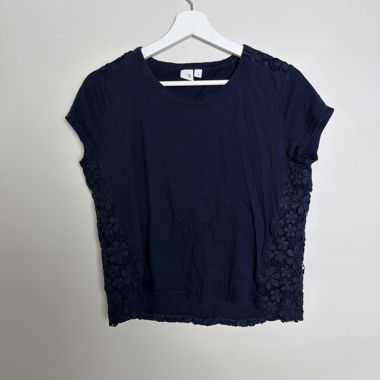 GAP navy lace top