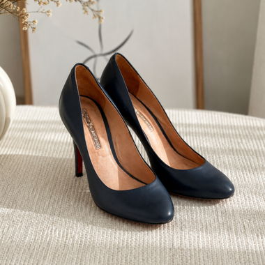 Tacchi alti stiletto Buffalo blu navy