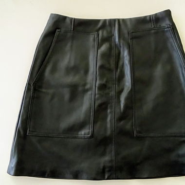 Jupe Noire effet cuir