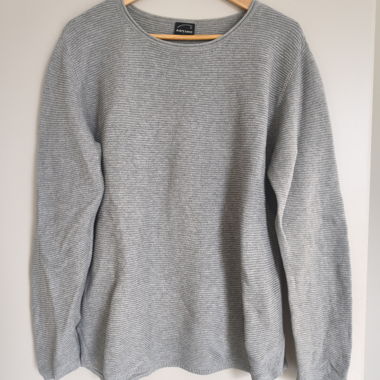 Grauer ARTIME-Pullover mit langen Ärmeln