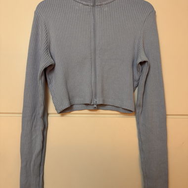 Maglia corta con zip, Bershka, taglia M