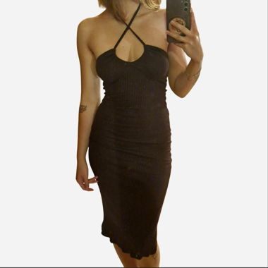 Robe marron côtelée H&M Divided XS