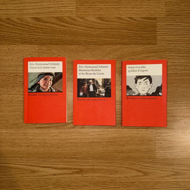 Lot de 3 livres français Reclam