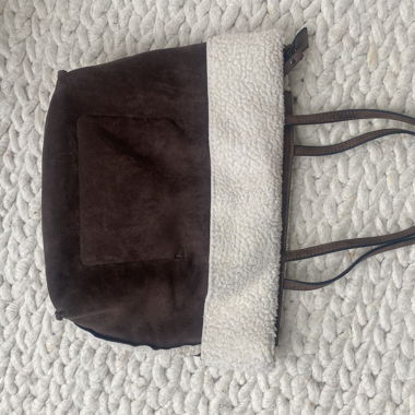 Teddy fur shopper bag