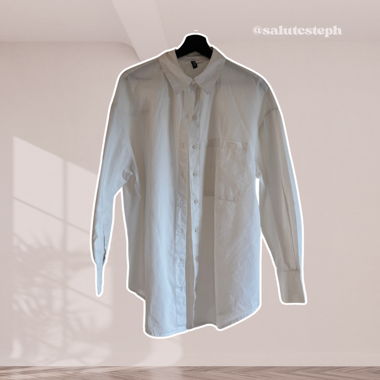 Blouse blanche oversize