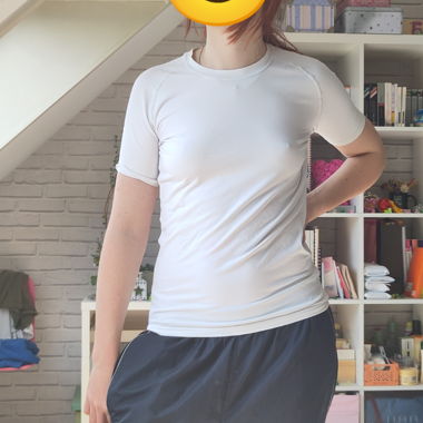 T-shirt sportiva bianca