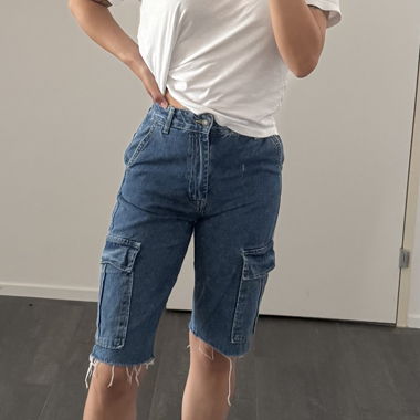 Cargo Jeans Shorts