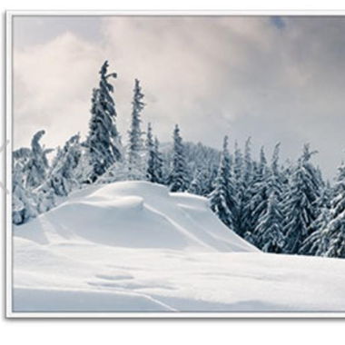 Wandbild Schneelandschaft
