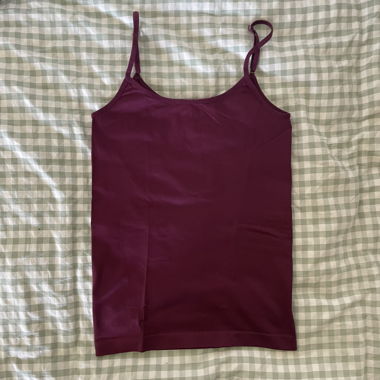 Burgundy Spaghetti Strap Top