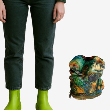 Lily Farouche Rucksack Vintage 80er Sport Ski