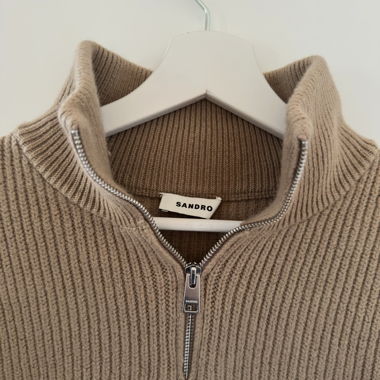 Maglione in maglia con zip Sandro lana S