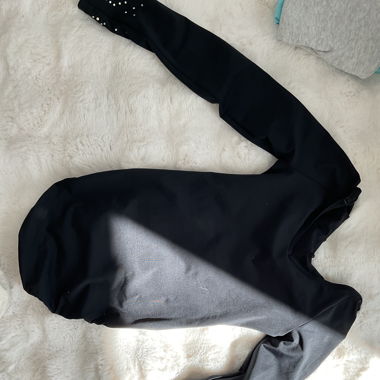 Justaucorps, noir, paillettes