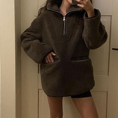 Pull Arket en Fleece demi-zip