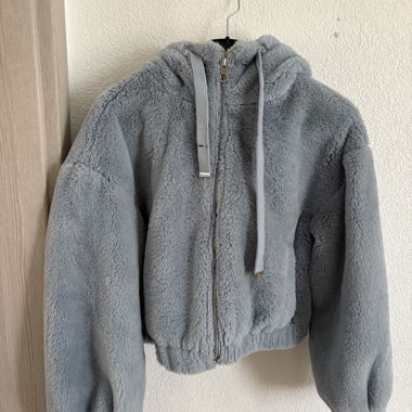 Bershka Faux Fur Hoodie