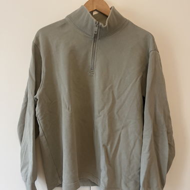 Felpa con colletto zip
