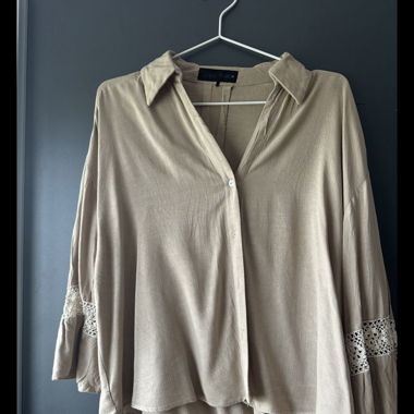 ZARA beige Bluse, M neu