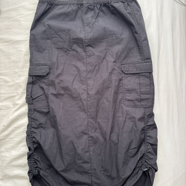 Black Cargo Skirt