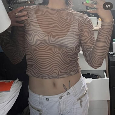 Top brun transparent 