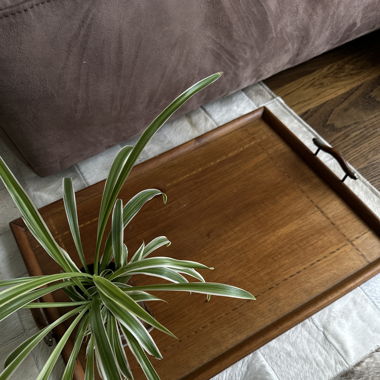 Vintage designer wood tray