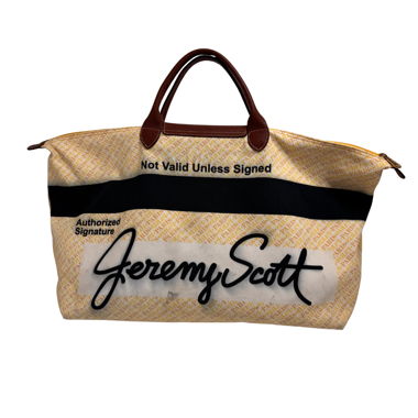 Longchamp x Jeremy Scott Gold Card Le Pliage XL
