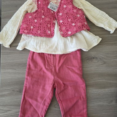 Pink 3-piece baby set
