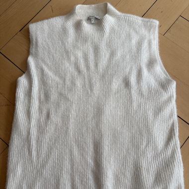 White Knit Waistcoat