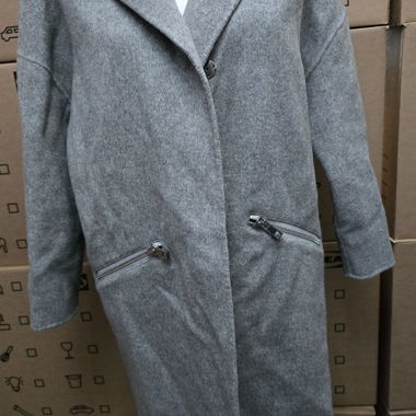 (016) Manteau de laine de luxe Maje Paris - 40 - 