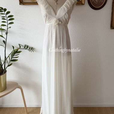 Robe maxi en nylon chiffon Evete Taille S