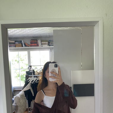 Bordeaux transparenter Cardigan