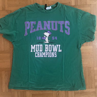 Grünes Peanuts t shirt 
