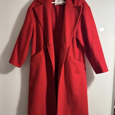 Manteau rouge pour femme